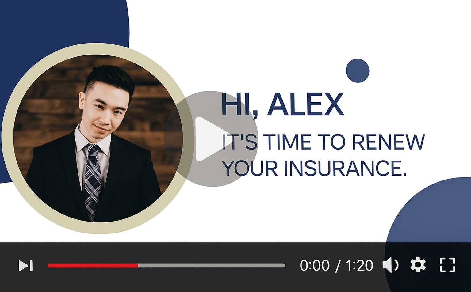 Presonalized insurance video