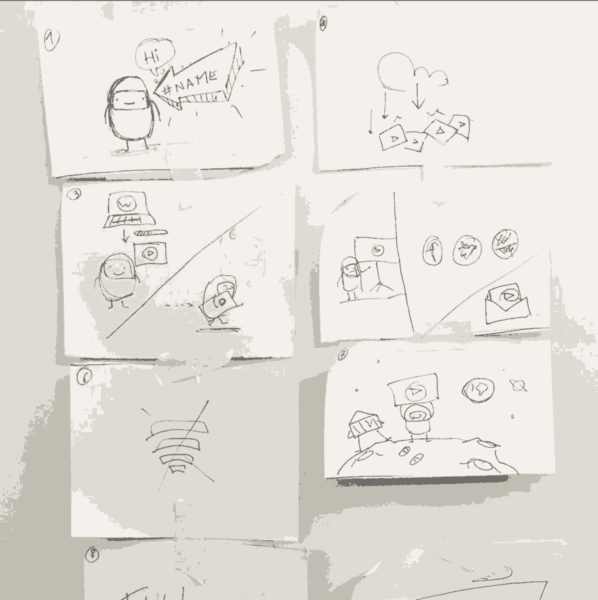 a picture of a storyboard
